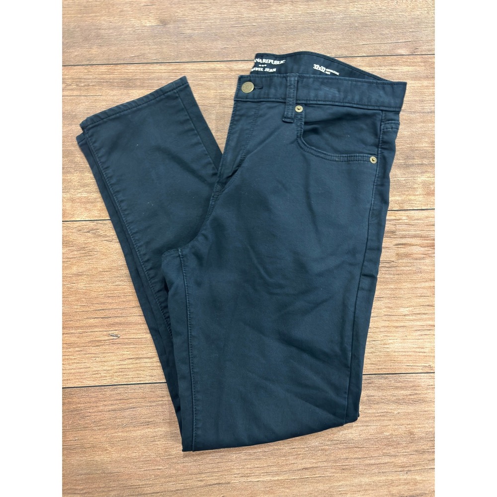 Banana Republic Travel Jean Mens 32x32 Athletic Fit Navy Blue Stretch Pants